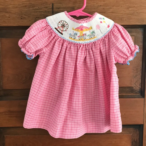 Smocked dress top